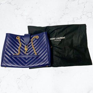 Saint Laurent Grained Matelasse Shoulder Bag